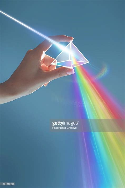 prism, triangle, hand, finger, fingers, light, light beam, laser, laser ...