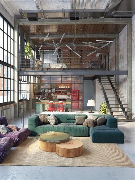 10 Loft-Style Living Room Design Ideas