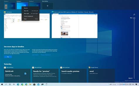 How to change order of virtual desktops on Windows 10 - Pureinfotech