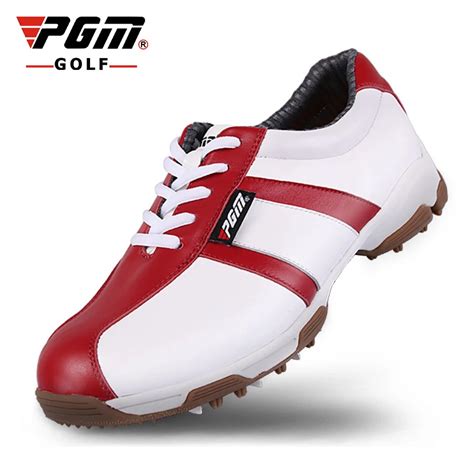 Aliexpress.com : Buy PGM Women Golf Shoes Genuine Leather Waterproof ...