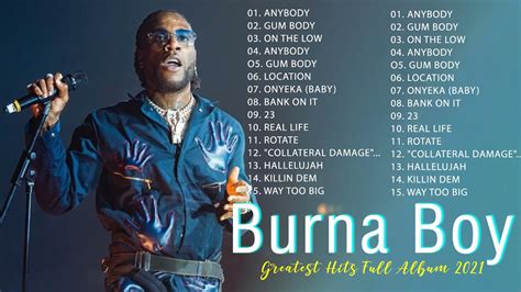 Best Songs Burna Boy Playlist Collection 2021 💥Burna Boy Greatest Hits ...