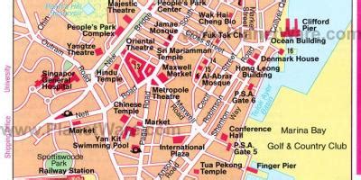 Singapore chinatown map map - Map of Singapore chinatown map (Singapore)