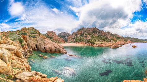 Premium Photo | Breathtaking view of li cossi beach on costa paradiso ...