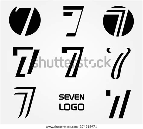 Number 7 Logovector Logo Design Stock Vector (Royalty Free) 374915971 ...