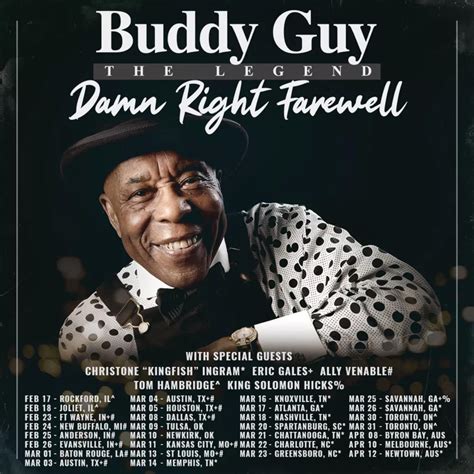 Buddy Guy's 2023 Farewell Tour to feature Eric Gales and Kingfish