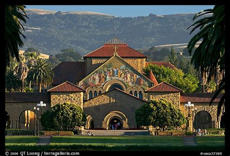 Picture/Photo: Memorial Church, main Quad, and foothills. Stanford ...