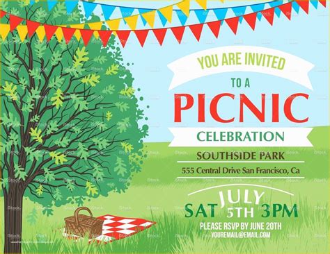 Free Picnic Invitation Template Of Summer Picnic and Bbq Invitation ...