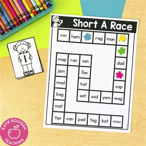 Printable Literacy Games for Kindergarten - Katie Roltgen Teaching