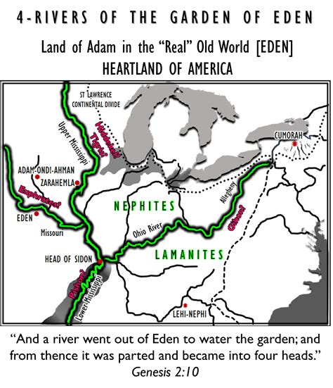 Four Eden Garden Rivers Bible Mapping Bible Knowledge Bible Facts ...