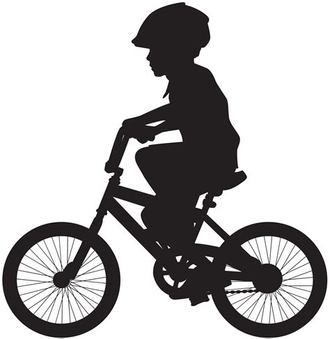 Bicycle Mountain bike Cycling Illustration - Cycling Boy Silhouette PNG ...