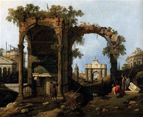 Capriccio with Classical Ruins and Buildings, c.1751 - Canaletto ...