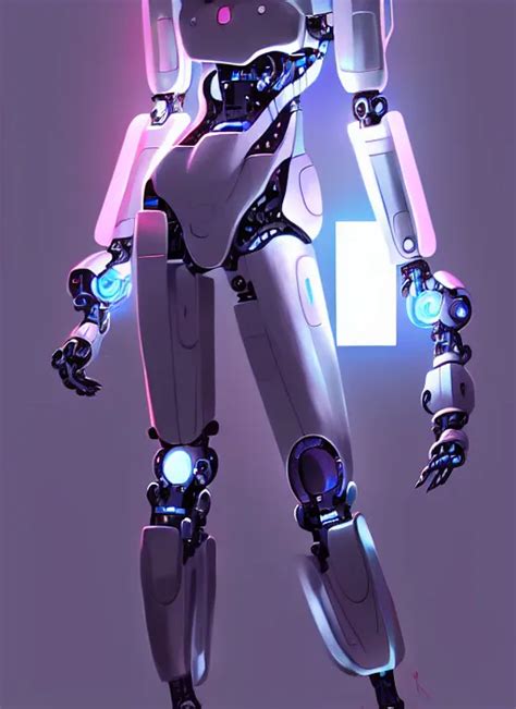 concept art of a cybernetic robot girl. protagonist | Stable Diffusion