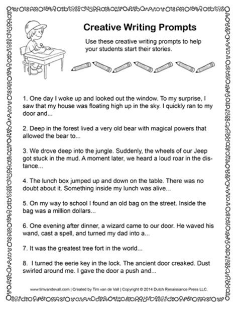 writing prompt for first grade