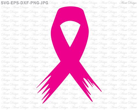 Cricut Cancer Ribbon Svg