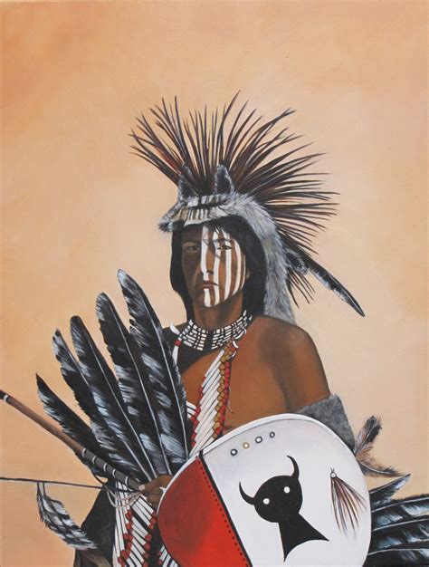 Lakota/Sioux, Painting by Ria Strijker | Artmajeur