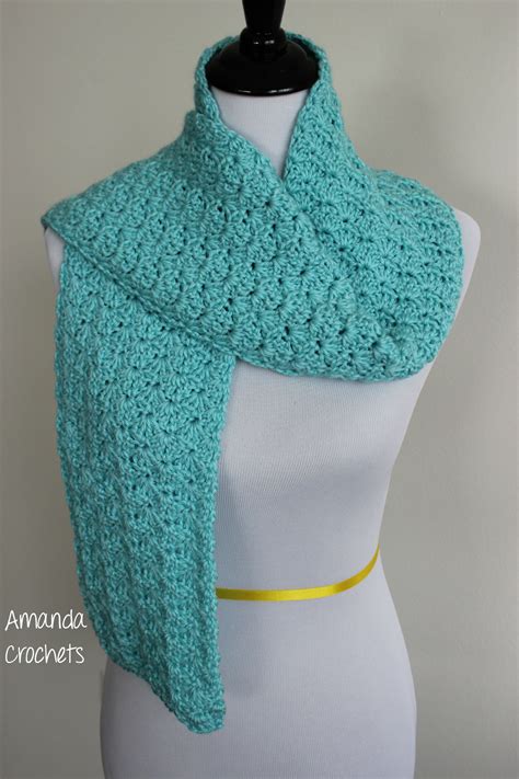 Shell Stitch Scarf Pattern - Amanda Crochets