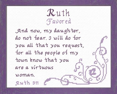 Ruth 3 Name Blessings - Personalized Names with Meanings and Bible Verses