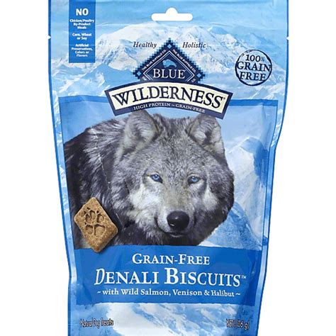 Blue Wilderness Dog Treats, Natural, Grain-Free, Denali Biscuits, with ...