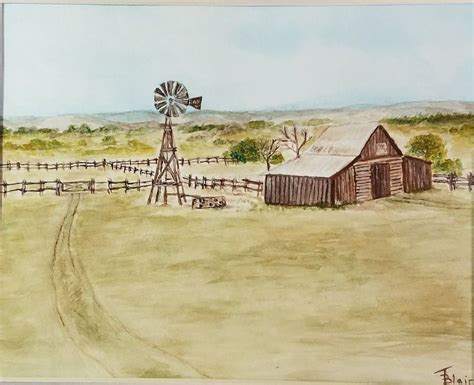 "Out at the Ranch" | Painting, Art, Ranch