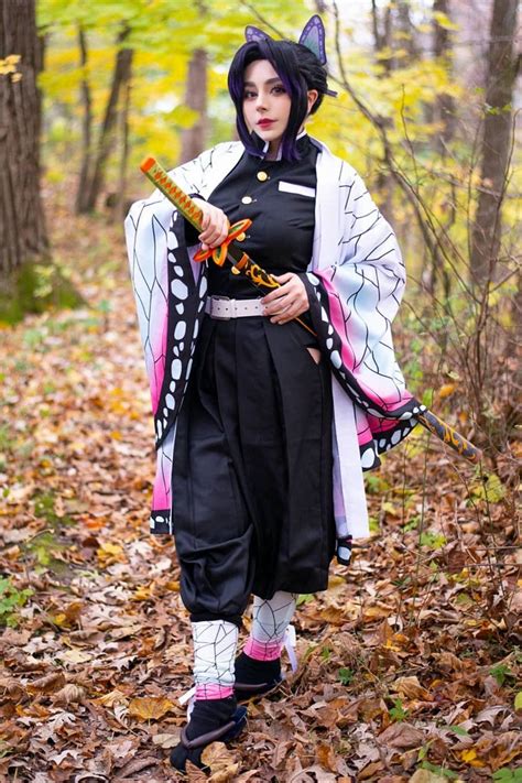 Buy Womens Demon Slayer Shinobu Kocho Cosplay Costume Kimetsu No Yaiba ...