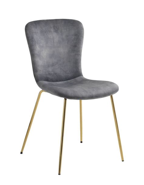 Buy Dining chair EJERSLEV velvet/g Online From JYSK Kuwait