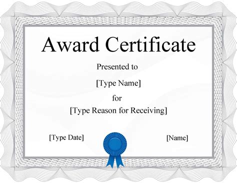 FREE Certificate Template Word | Instant Download