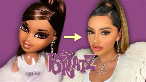 TURNING MYSELF INTO A BRATZ DOLL!! **MAKEUP TUTORIAL** - YouTube