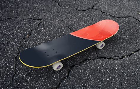 Free Skateboard Mockup | Mockup World HQ