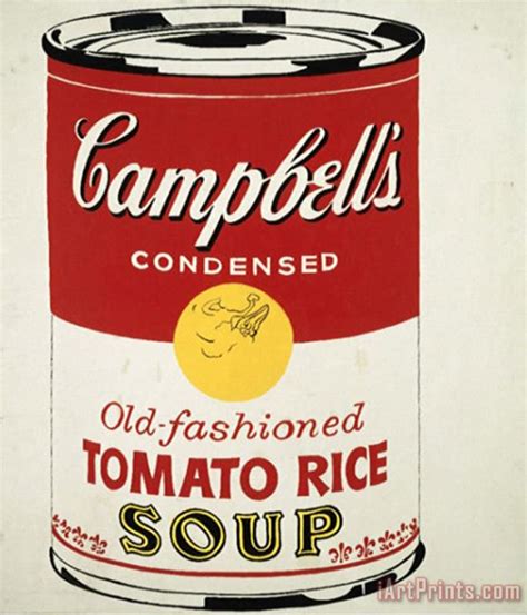 Andy Warhol Campbell's Soup Can C 1962 Old Fashioned Tomato Rice Art ...