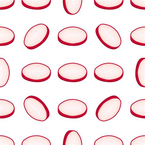 Illustration on theme of bright pattern red radish 2985101 Vector Art ...