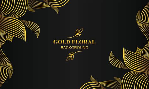 elegant gold floral background with floral and leaf ornament 29760216 ...