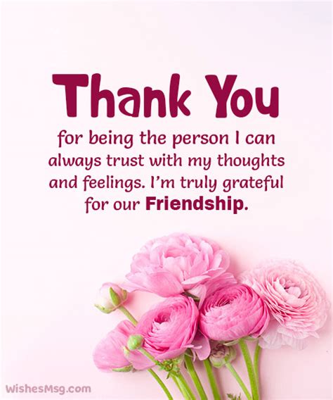 Thank You Message To A Friend