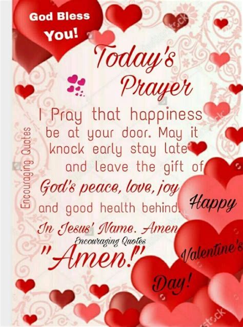 Today's Prayer love happiness prayer valentines day god bless … | Happy ...