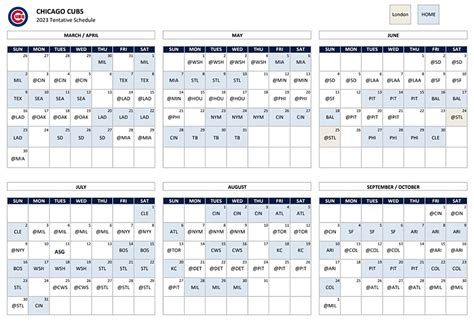 2023 MLB Schedule Released - Chicago Cubs Will Play Every Single MLB ...