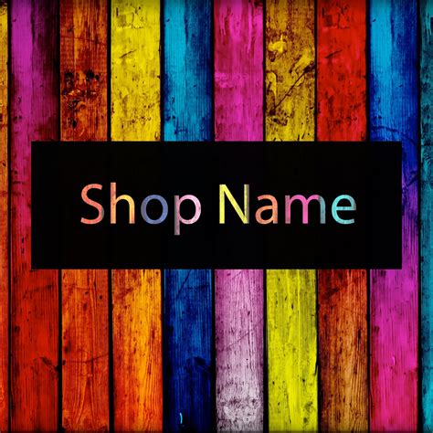 Etsy Shop Banner Set Wood etsy banner colorful wood etsy