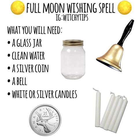 Full Moon Wishing Spell Part 1 Full Moon Spells, Full Moon Ritual ...