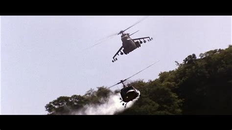 Rambo First Blood Helicopter Scene - Margaret Wiegel