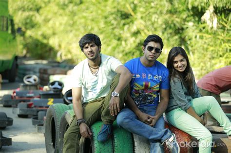 Dulquer Salman, Nazriya, Nivin Pauly in movie Bangalore Days Still # 15