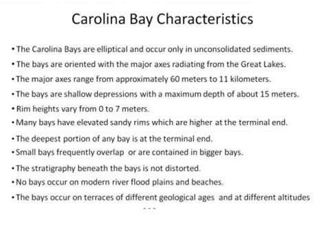 CAROLINA BAYS STRUCTURE – Crater Explorer