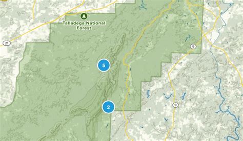 Cheaha State Park Trail Map - Printable Map