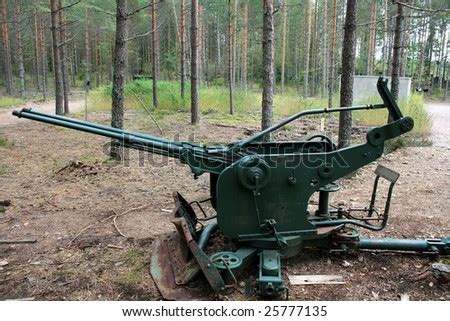 Finnish Ack-Ack Gun From The Time Of Second World War, Salpa Linja ...