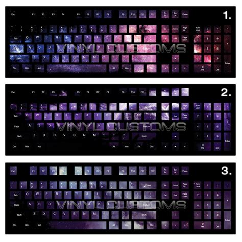 Mechanical Keyboard Cherry MX Keycaps PC Vinyl Decals Skin Space - Etsy