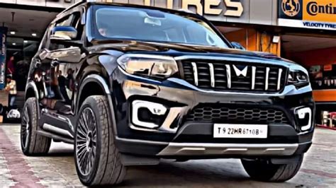 2022 Mahindra Scorpio-N modified with Mercedes-Maybach style alloys ...