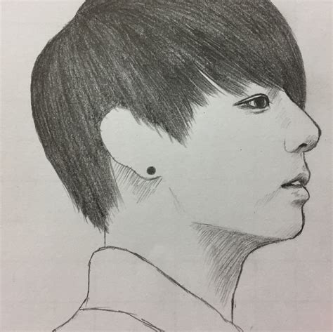 Jungkook Drawing at PaintingValley.com | Explore collection of Jungkook ...