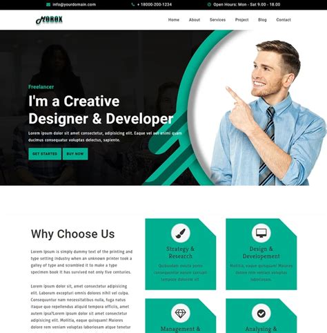 SQE Creative Business Website Template | GEC Designs