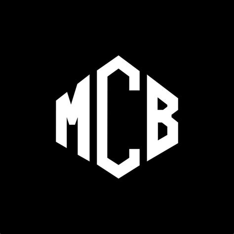 MCB letter logo design with polygon shape. MCB polygon and cube shape ...