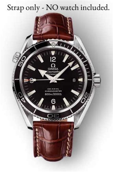 New Leather Deployment watch strap for Omega Seamaster