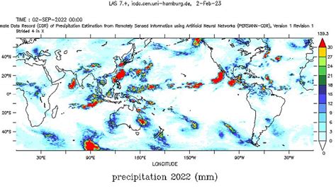 Extension of PERSIANN precipitation CDR : ICDC : University of Hamburg