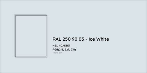 About RAL 250 90 05 - Ice White Color - Color codes, similar colors and ...