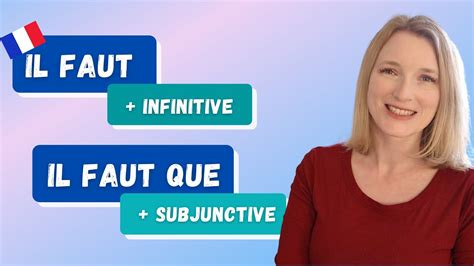 How To Use IL FAUT & IL FAUT QUE in French | French grammar - YouTube